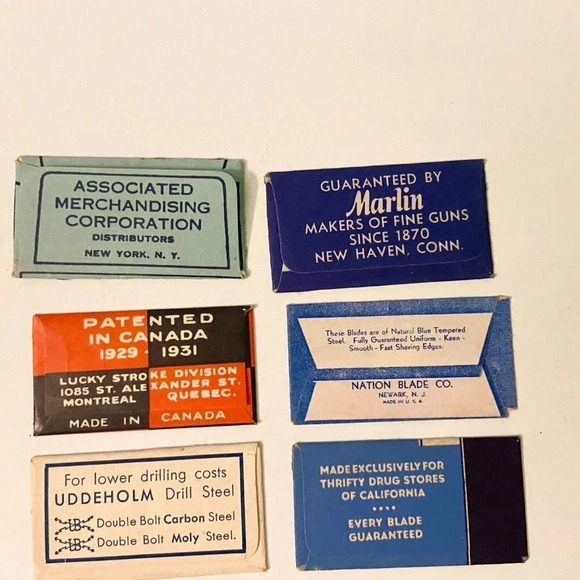 Vintage Mixed Lot of  13 Razor Blades Gillette Marlin Kismet Rio USA Canada - Picture 8 of 10